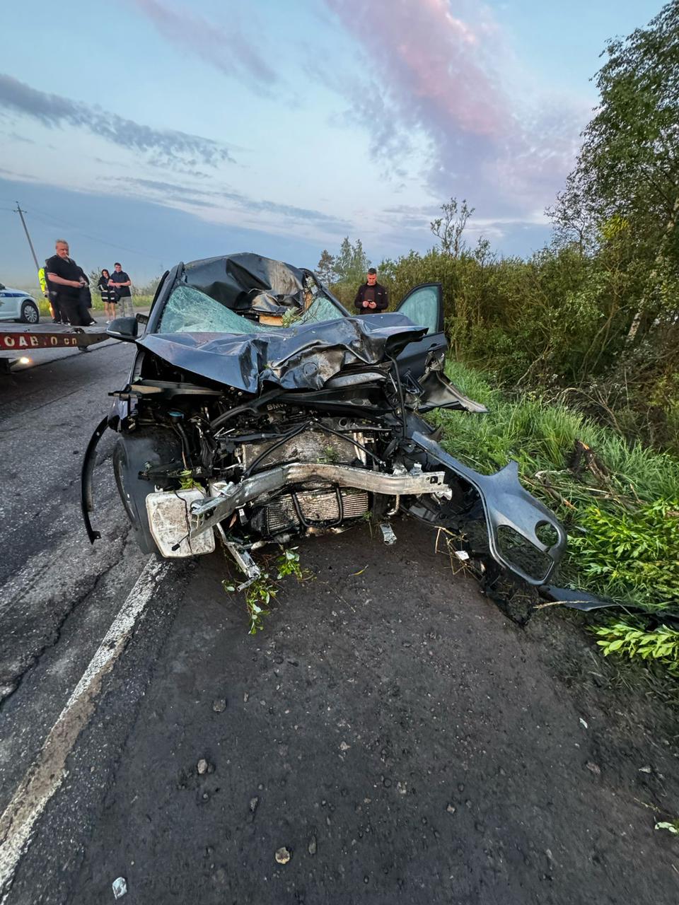 Под Петербургом 28-летний байкер погиб в лобовом ДТП с иномаркой